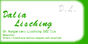 dalia lisching business card